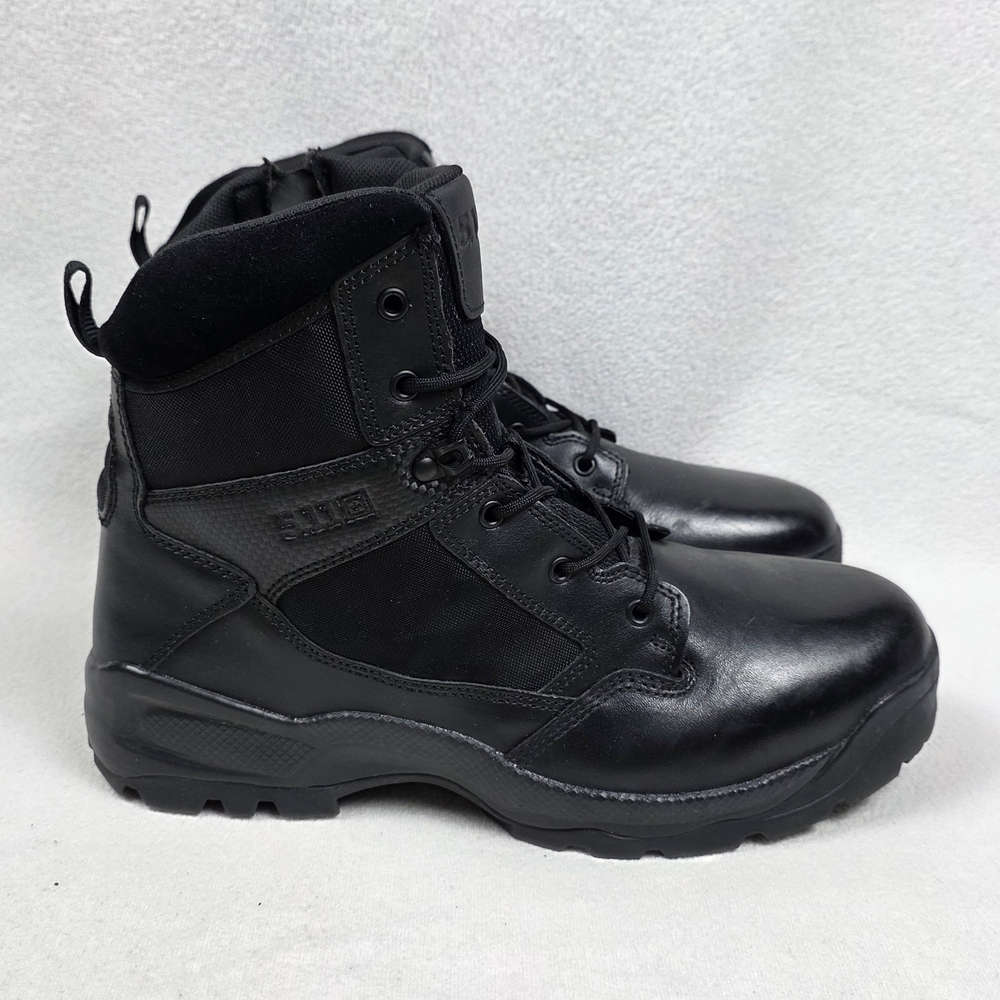5.11 Tactical ATAC 2.0 6" Boots Men's Size 15 Black Side Zip Military Police EMT